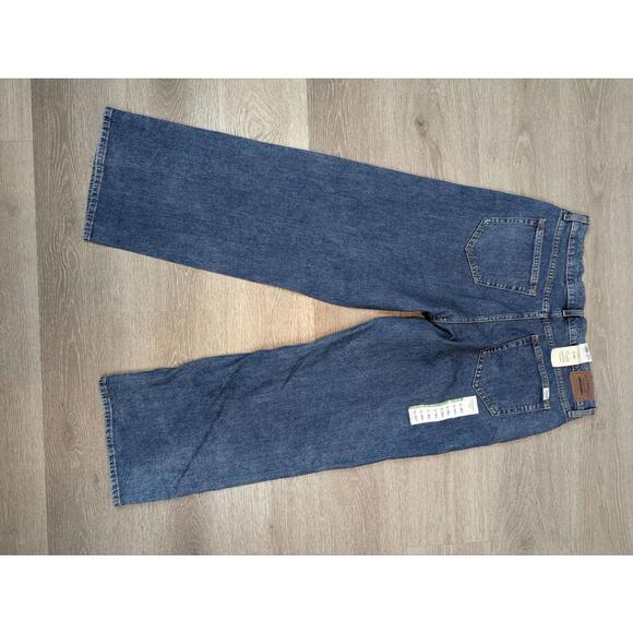 LEVI Strauss Signature Womens Heritage Original Wide Leg Jeans, Blue Oddity, 12 - Picture 3 of 9